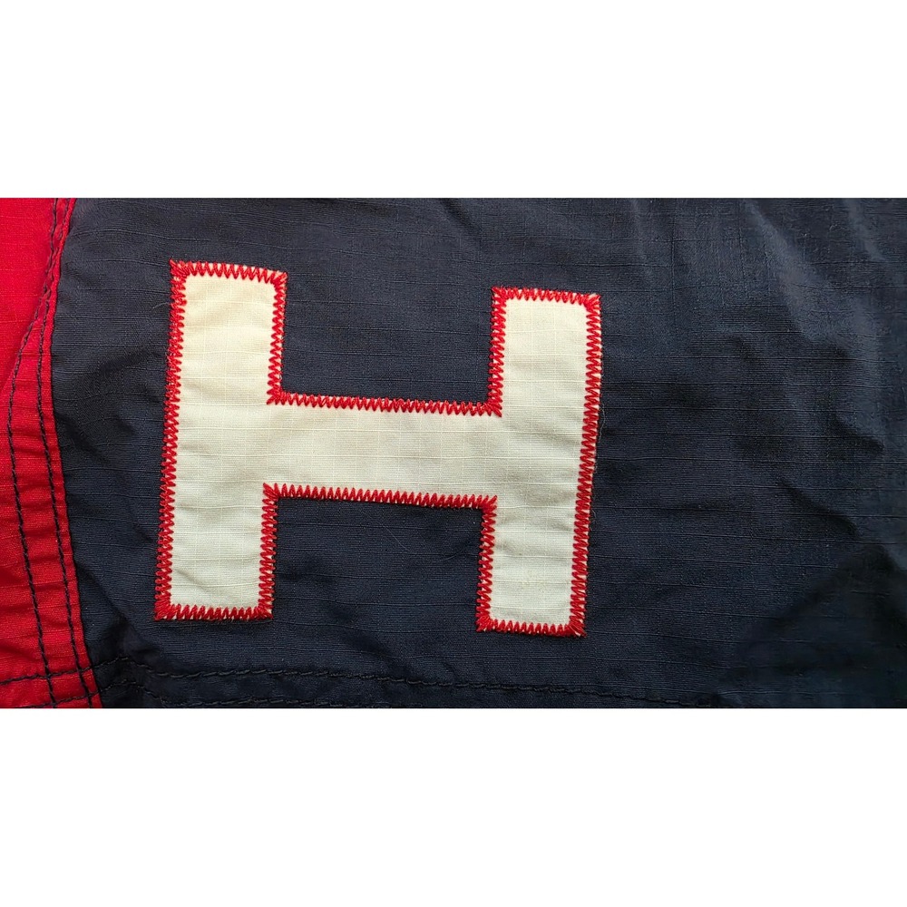Tommy Hilfiger Men's Swim Trunks XXL Navy Blue Red Colorblock Mesh Lined Shorts - Picture 6 of 9